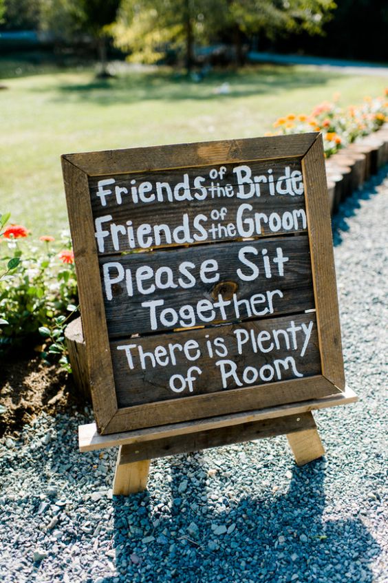 Rustic Country Wooden Wedding Sign