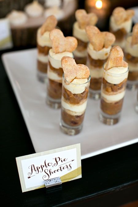 Rustic Food Signs- Apple Pie Shooters