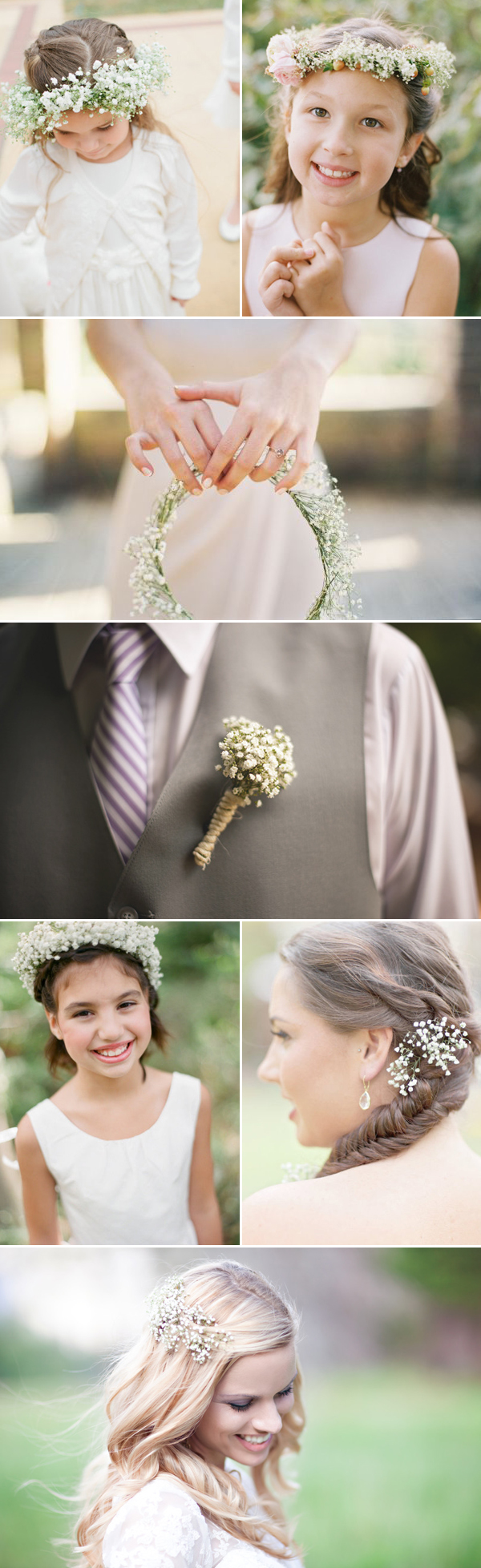 Rustic Wedding Ideas - Baby's breath wedding accessories