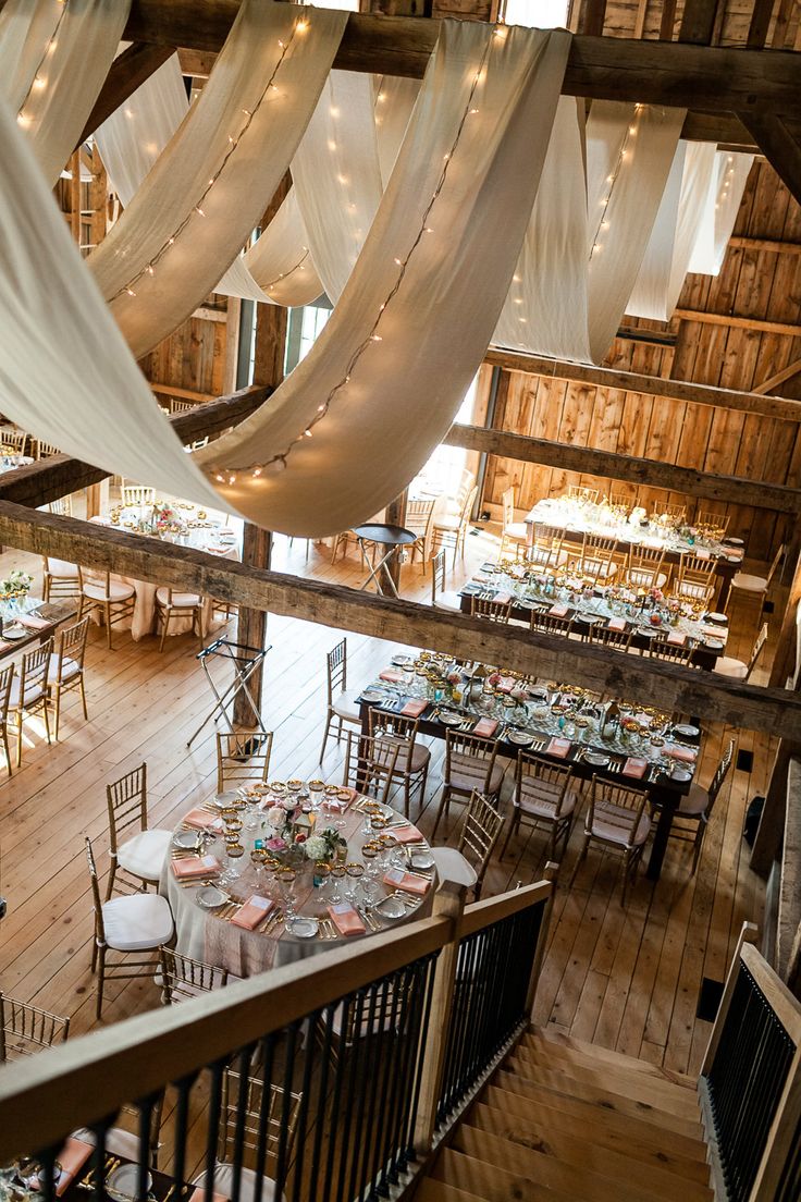 Rustic Wedding Ideas - Barn Wedding Drapey Decor Idea
