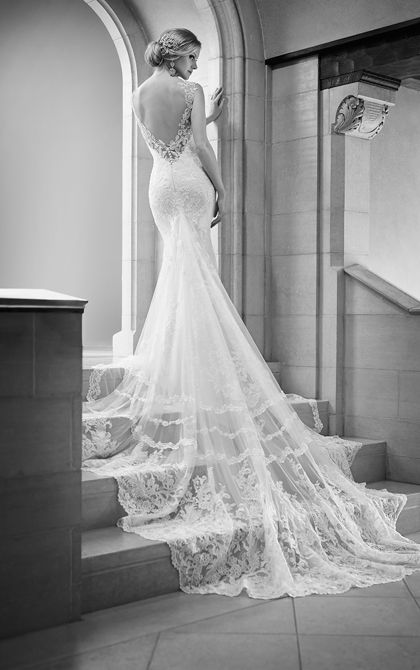 Sexy Low Back Mermaid Wedding Dress by Martina Liana