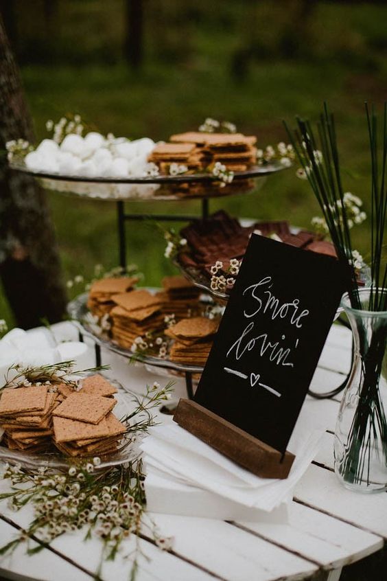 30 Trendy Wedding S'more, Cookies & Milk Bar Ideas - Deer Pearl Flowers