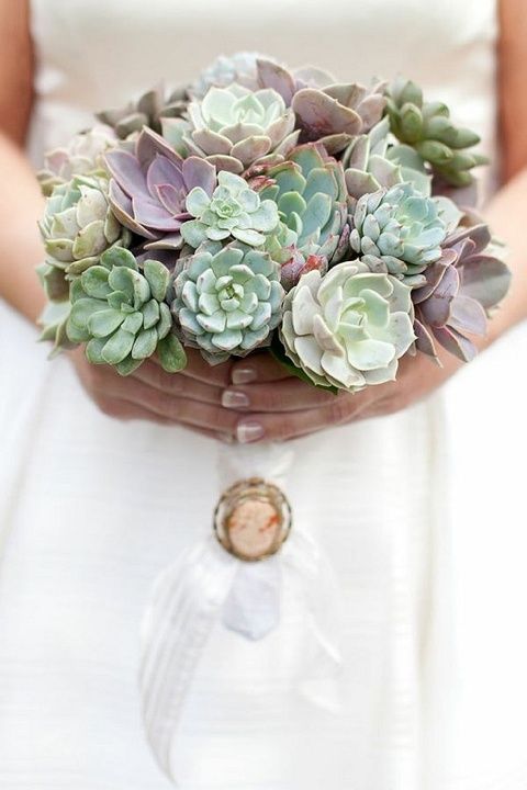 Succulents Wedding Bouquet