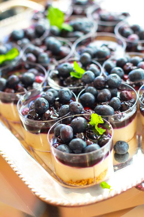 Two-Bit Blueberry Cheesecakes