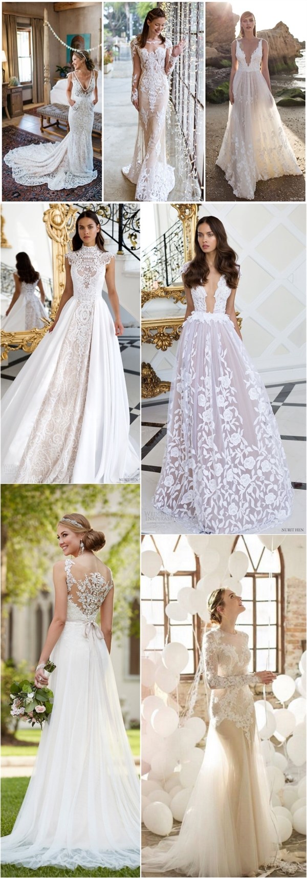 Vintage Lace Bridal Dresses and Wedding Gowns