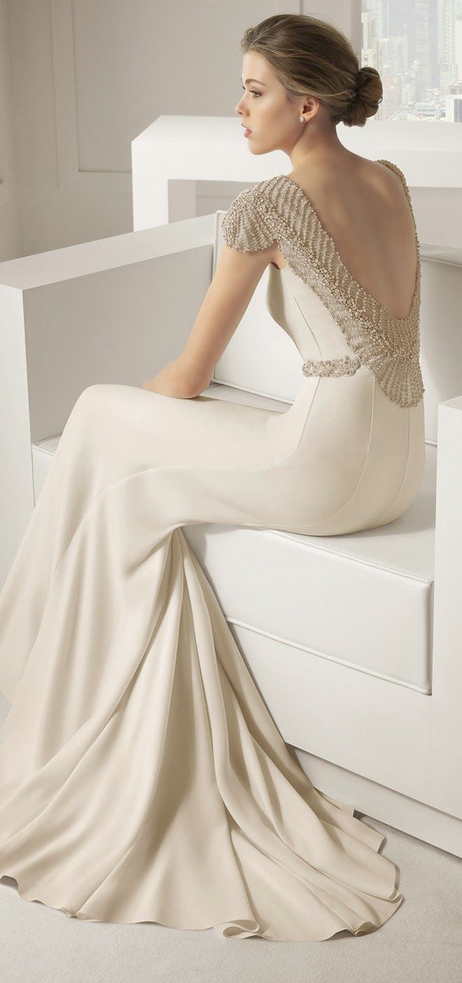 Vintage Open Back Wedding Gown from Rosa Clara 2015
