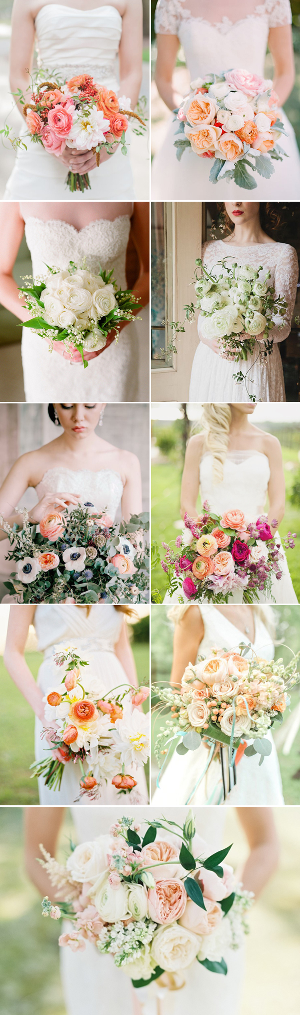 Wedding Flowers - Ranunculus Wedding bridal Bouquets
