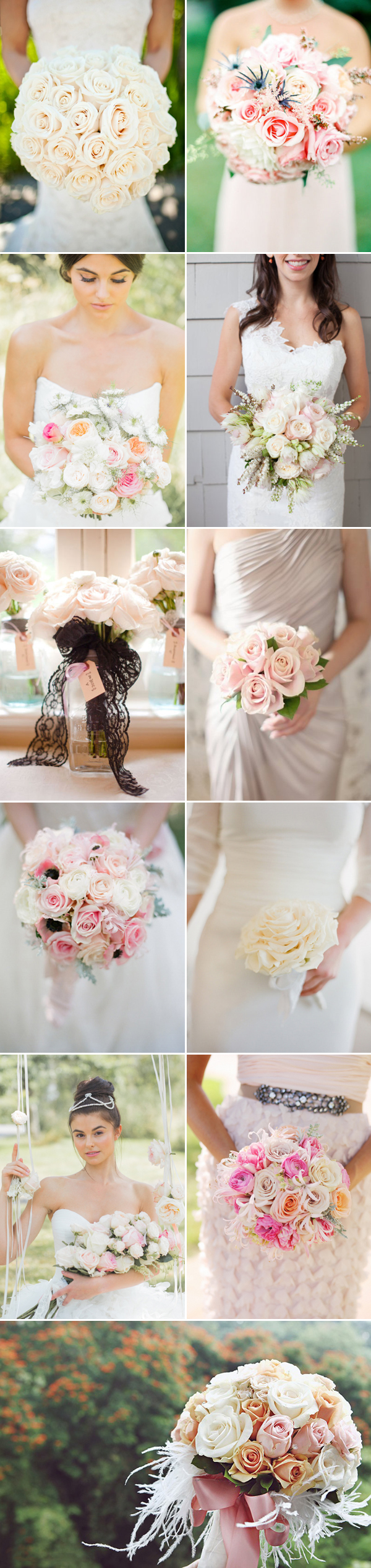 Wedding Flowers - Rose Wedding Bouquets