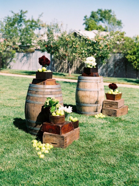 country wedding decor idea-fall wedding alter