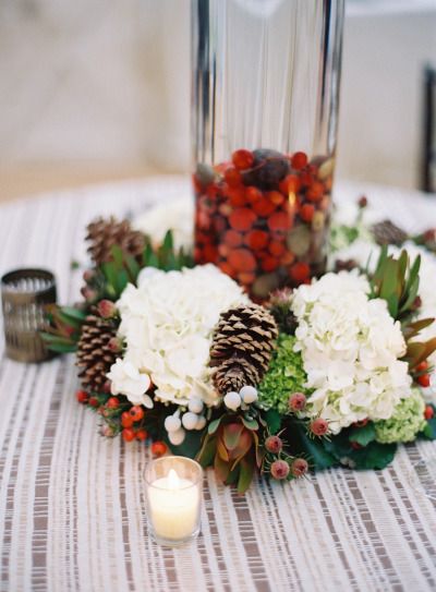 fall florals wedding centerpieces