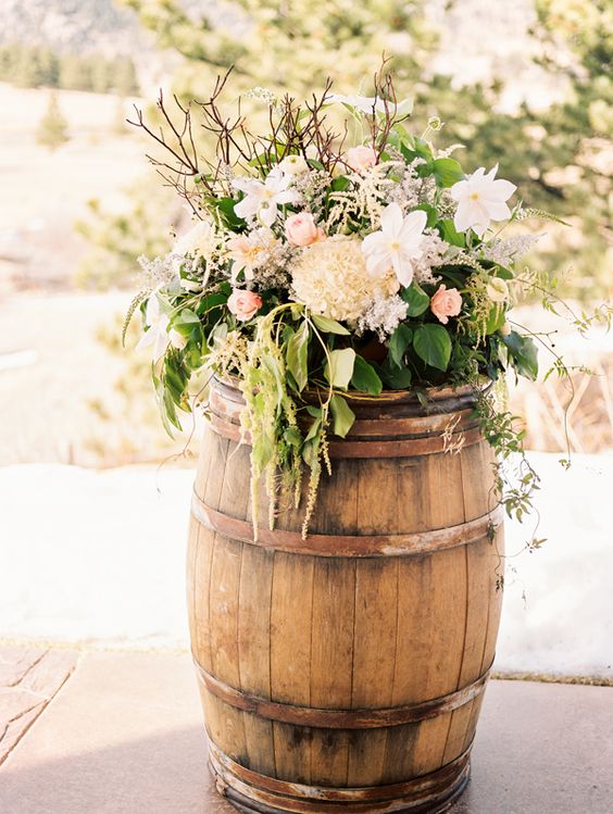 floral wedding ceremony decor