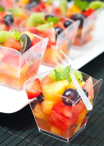fruit cups for cocktail hour