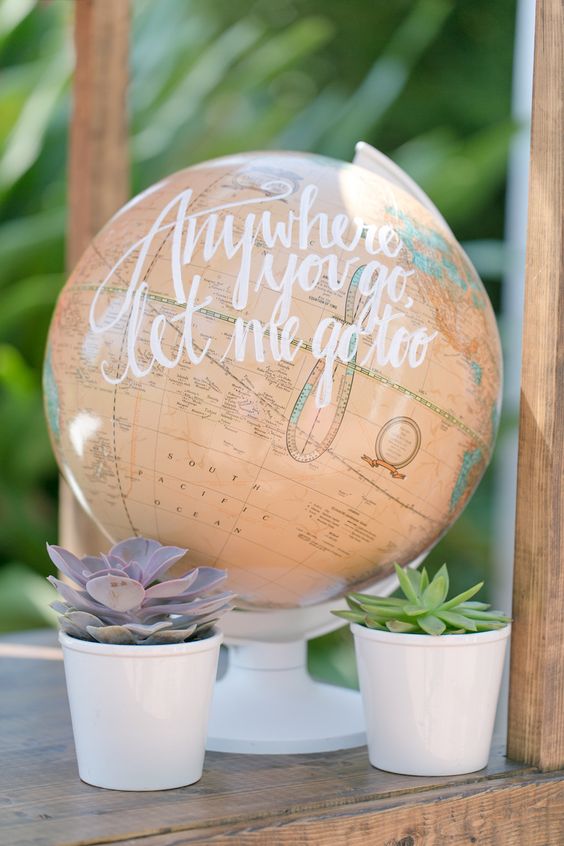 globe wedding decor ideas