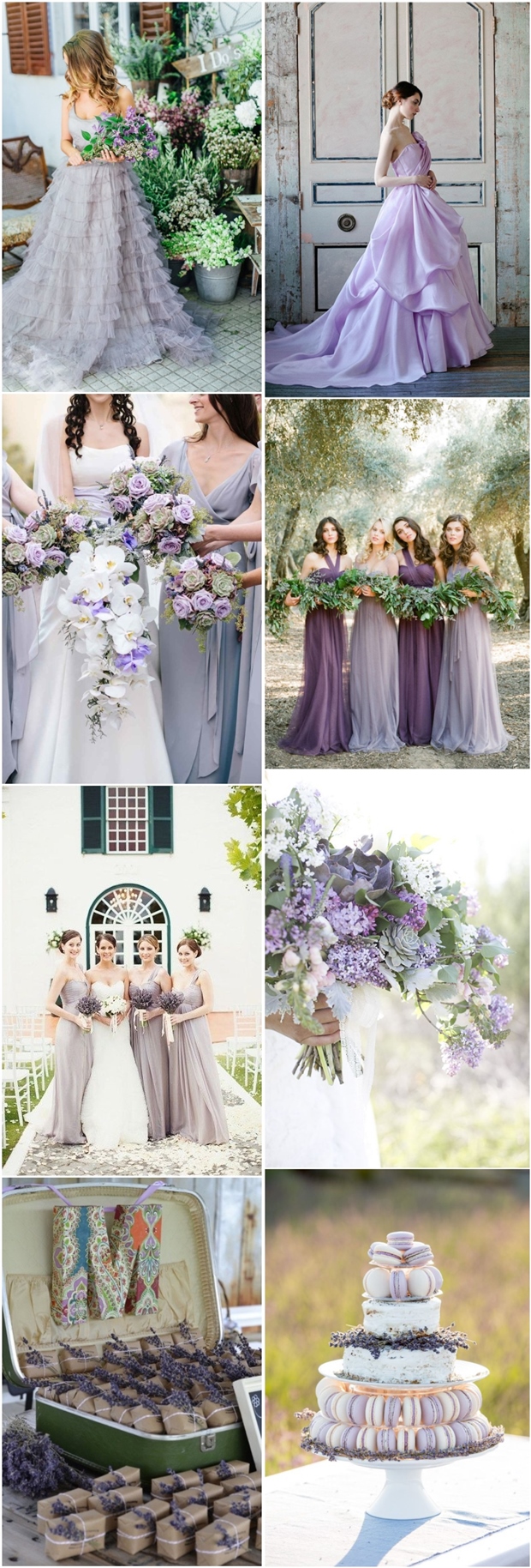lavender wedding color ideas- purple wedding ideas and themes