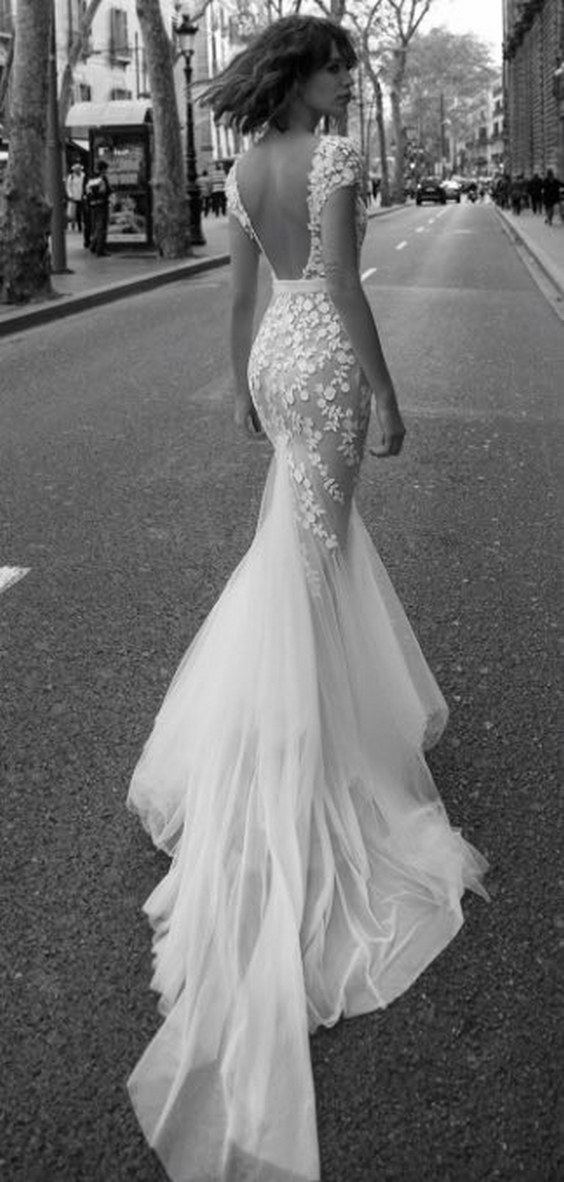 mermaid lace wedding dress