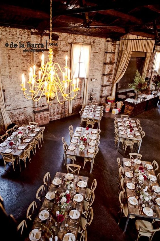 rustic country barn wedding reception ideas