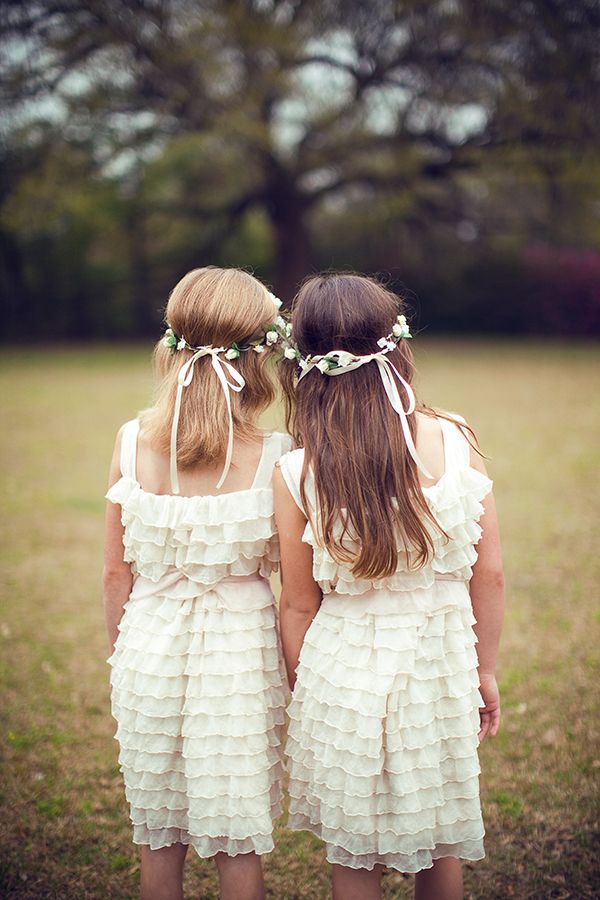 rustic knee length flower girl dresses