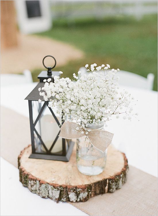 rustic wedding idea - Red barn wedding with fresh babys breath