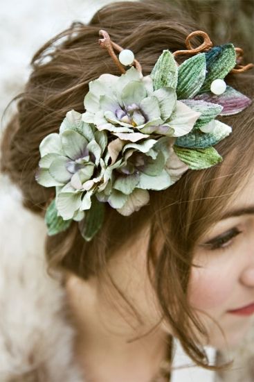succulent wedding hairstyle