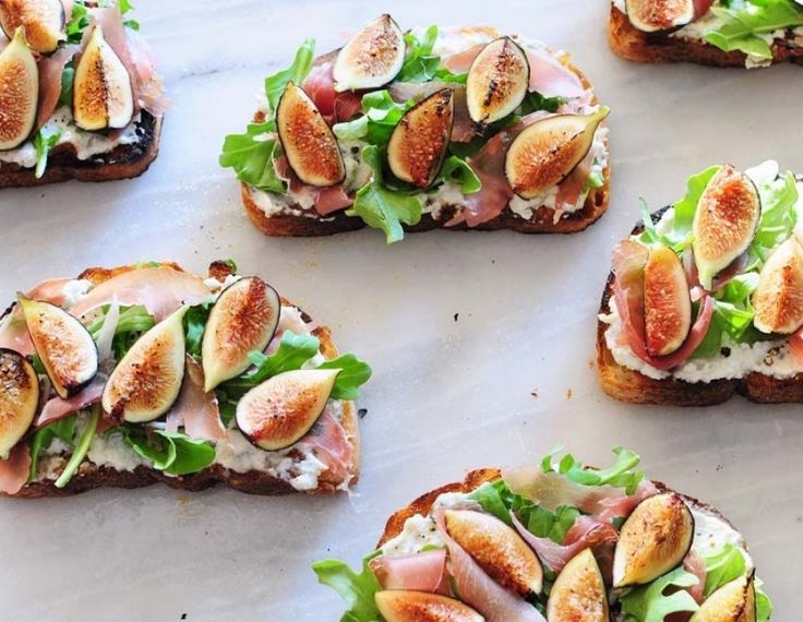 summer healthy appetizers ideas-Fig bruschetta