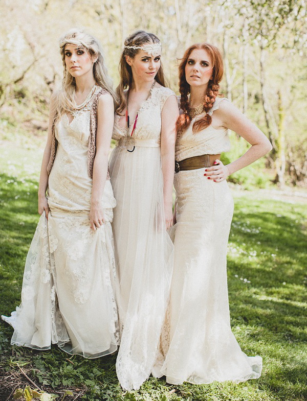 vintage boho bridesmaid dresses