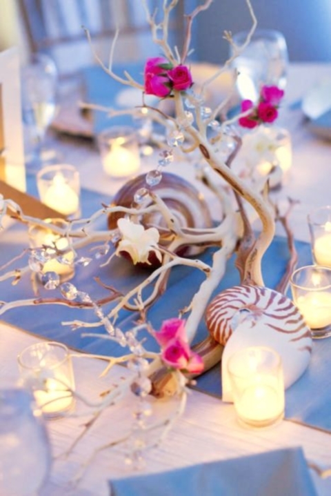 wedding centerpieces beach theme