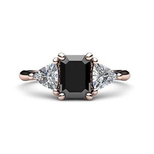 20 Gorgeous Black Diamond Engagement Rings 12 14K Black Diamond Engagement Ring Vintage Black by RareEarth