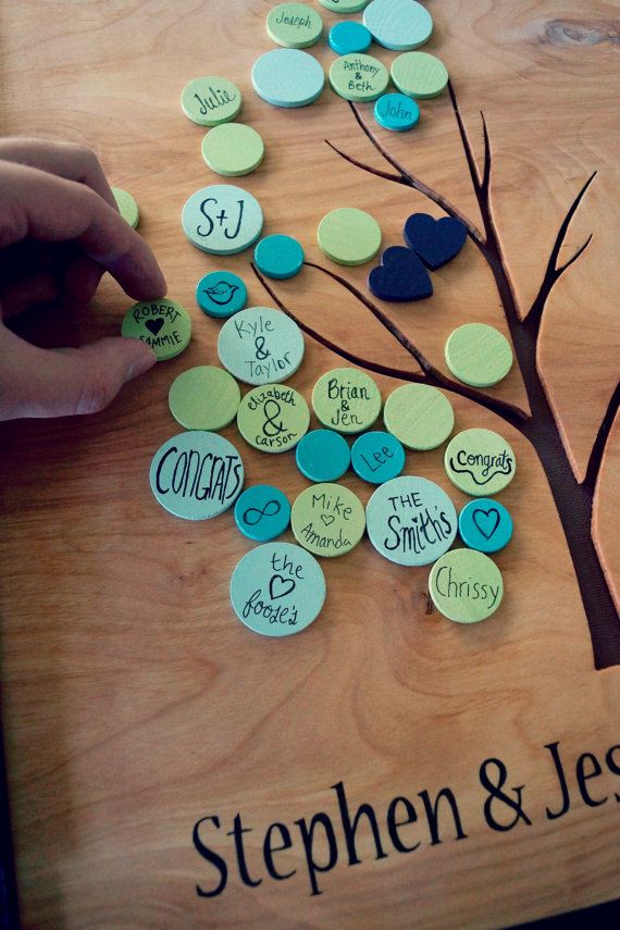 Alternative Wedding Guest Book Tree Guestbook