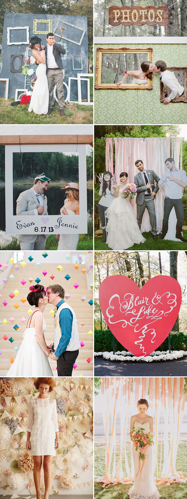 Creative Wedding Photo Backdrop Ideas