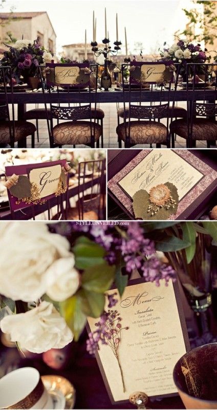 Dark Purple Wedding Inspirational Ideas