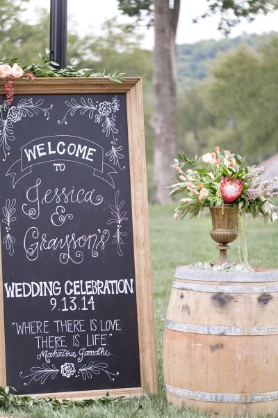 Fabulous wedding signage