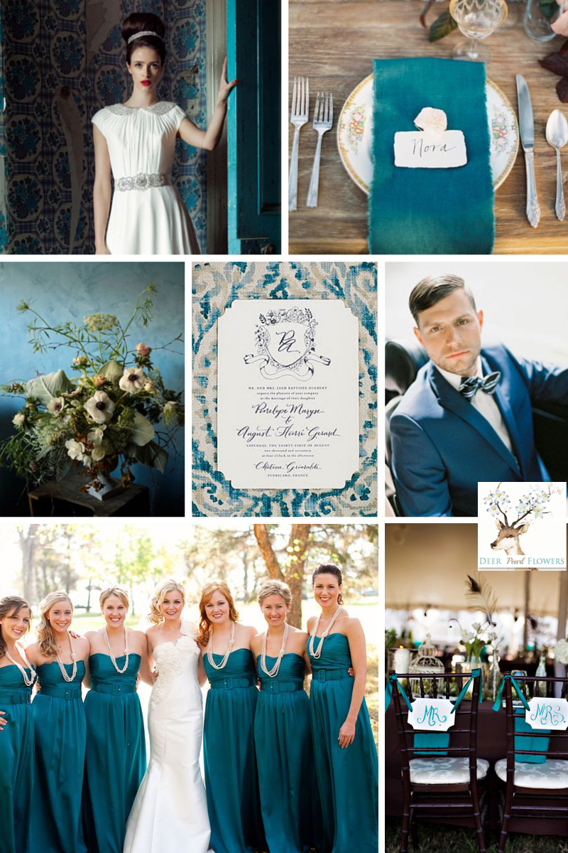 Fall wedding color ideas- Teal Wedding Colors 