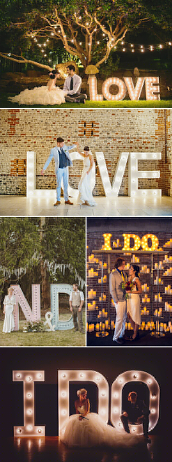 Lettering Wedding Photo Backdrops