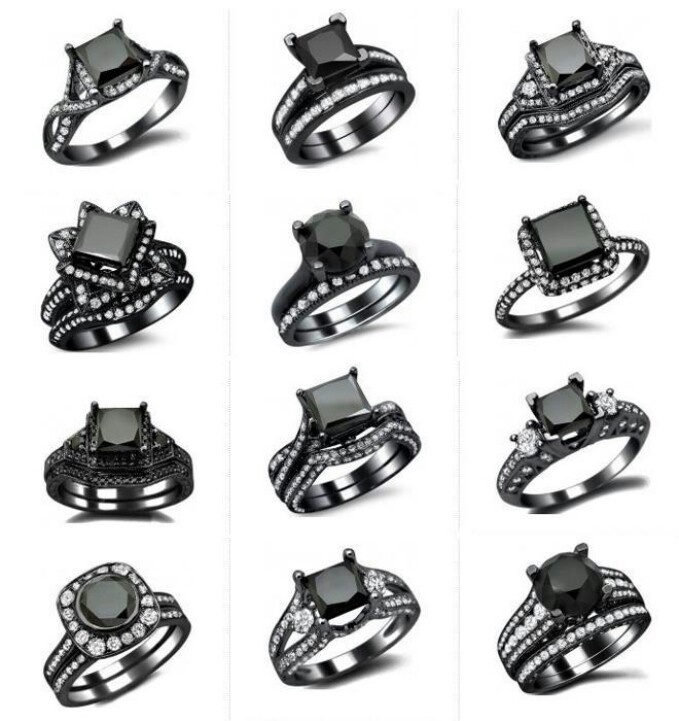 List of pretty and affordable black diamond engagement rings