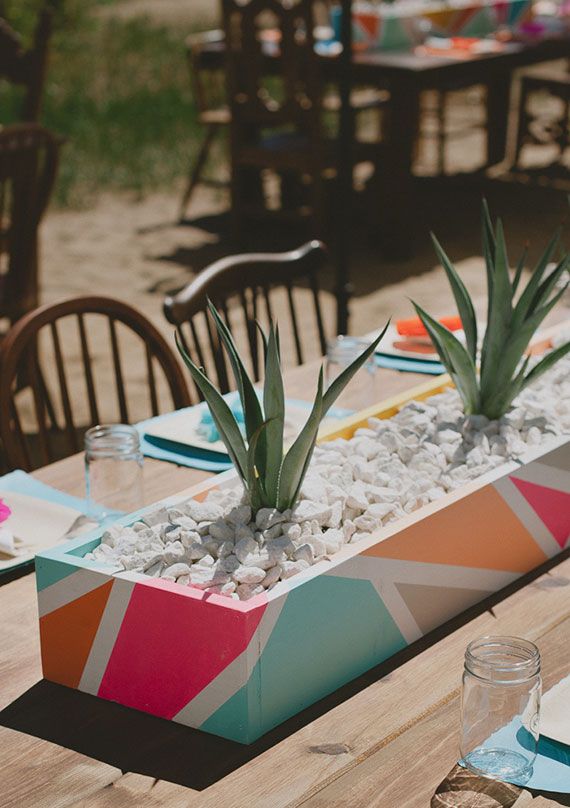 50+ Creative Geometric Wedding Ideas 22 Modern mexican themed wedding Ideas