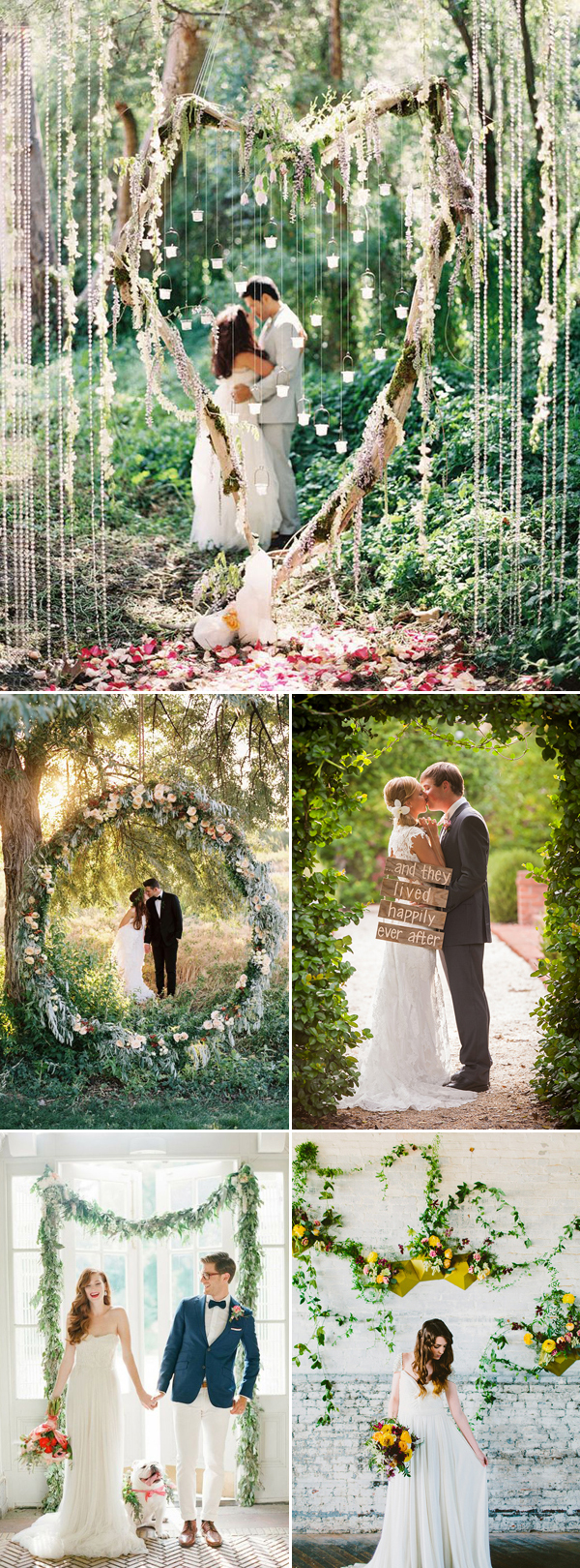 Natural Backdrop and Greenery Wedding Photo Backdrop