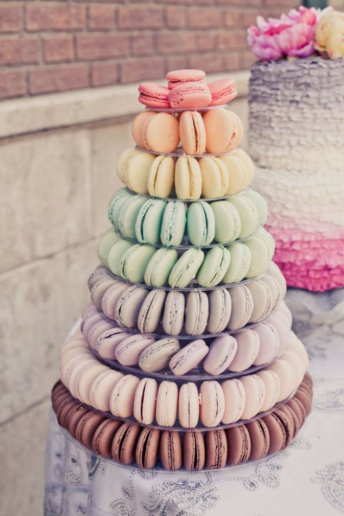 Pastel Ombre Wedding Macaron Wedding CakeIdeas