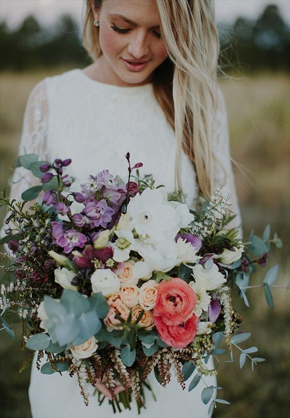 25 Chic Bohemian Wedding Bouquets 7 Perfect Wildflower Boho Wedding Bouquet