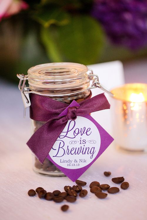 Plum Wedding Favors