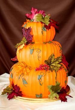 Pumpkin Wedding Cake