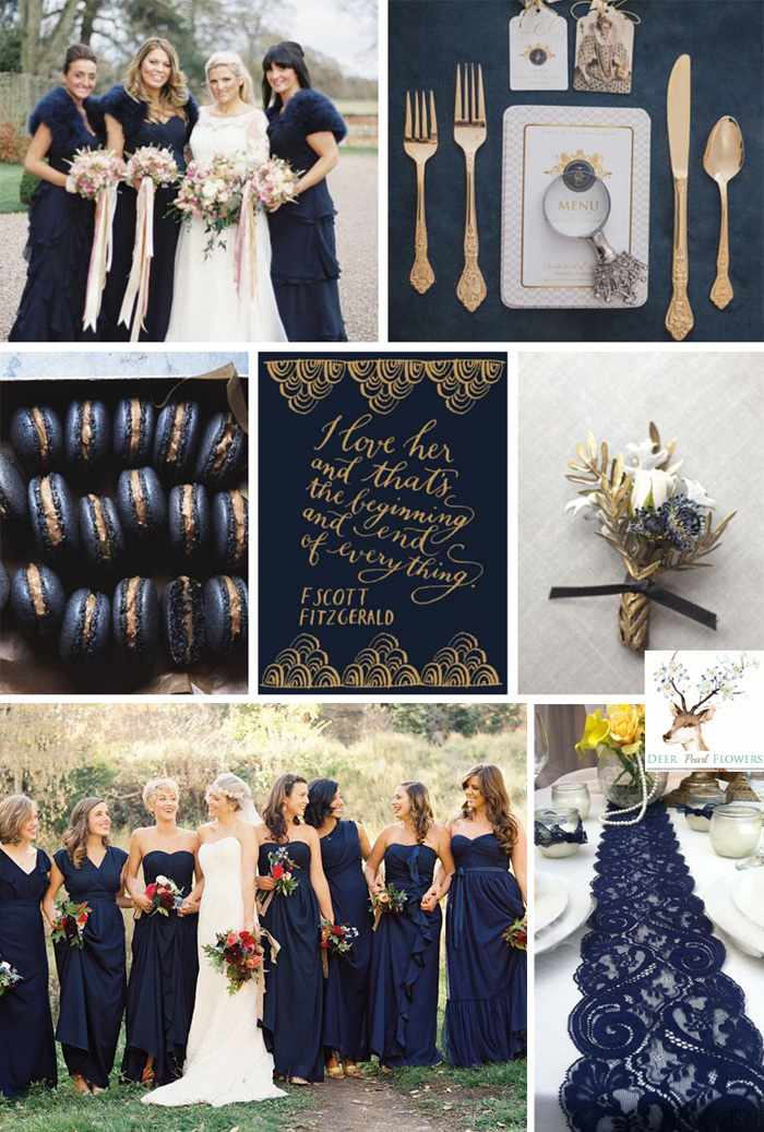 Reflecting Pond Dark Navy Wedding Colors