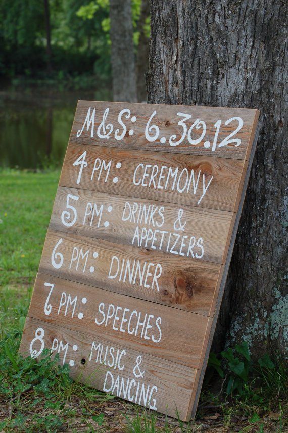 Rustic Wedding Signs