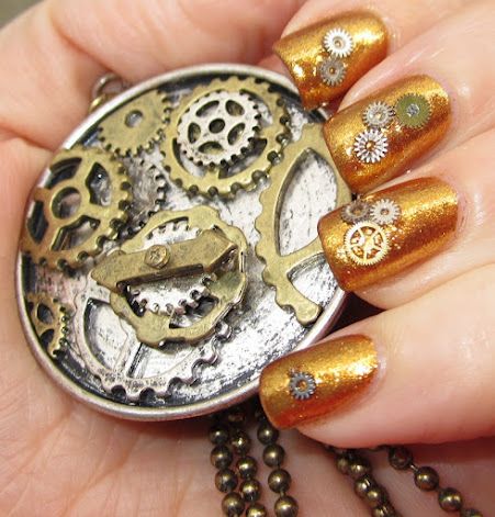 Steampunk Nails