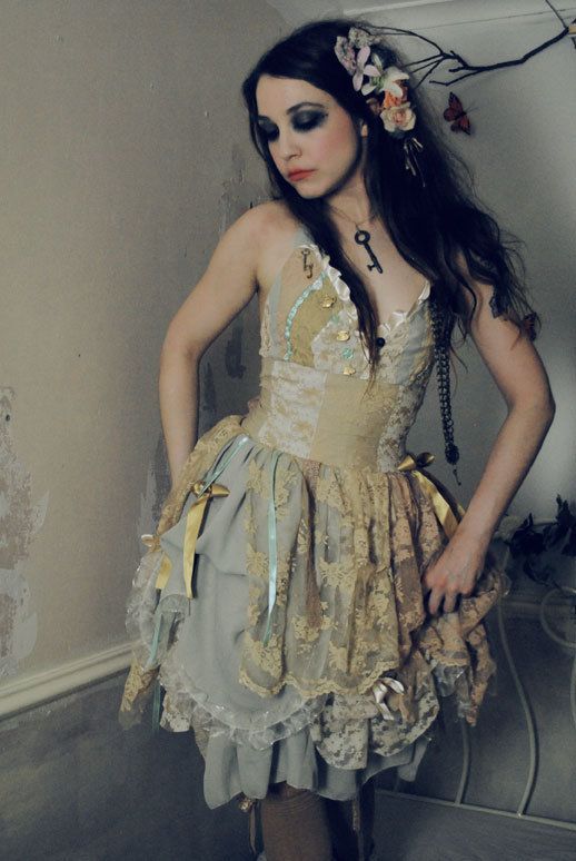 Steampunk fairy corset dress