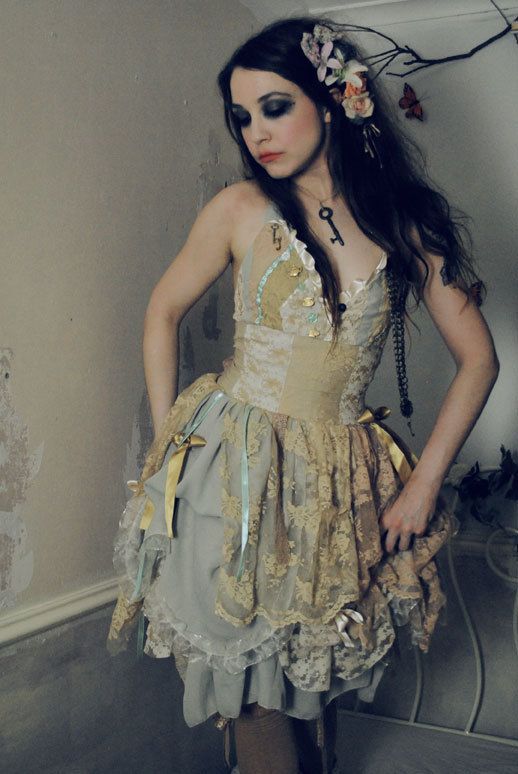 50+ Awesome and Unique Steampunk Wedding Ideas 2024 10 Steampunk fairy corset dress