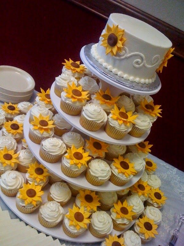 Sunflower Wedding Cake