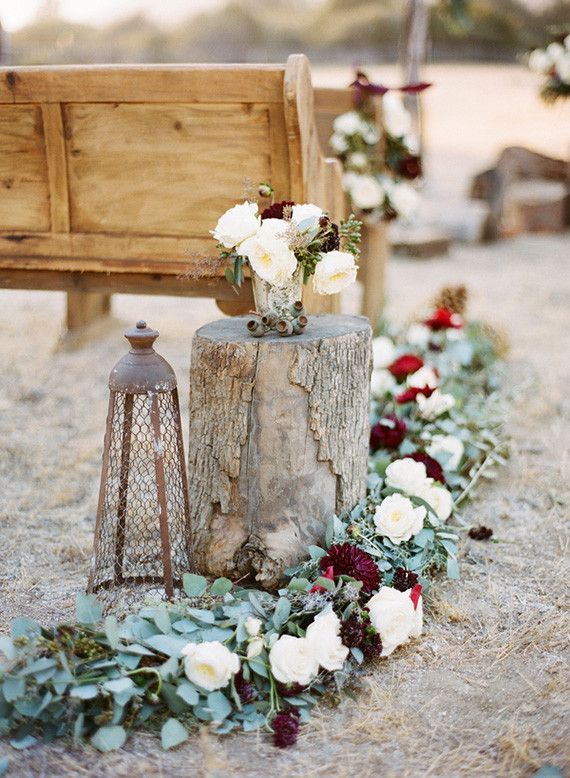 25 Romantic Winter Wedding Aisle Décor Ideas 10 Winter Wedding Decoration Ideas