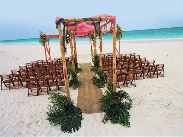 beach wedding ceremony aisle decor idewas
