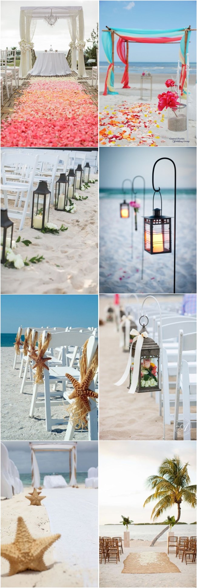beach wedding decor ideas-beach wedding aisles