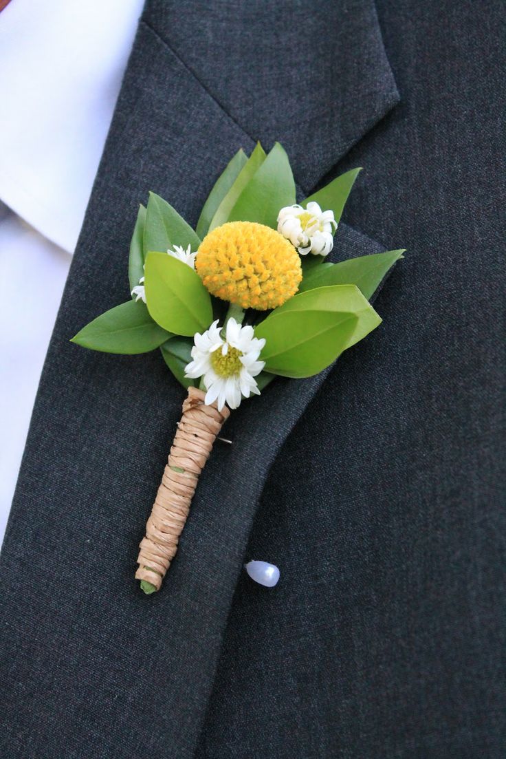 billy balls and baby's breath boutonniere